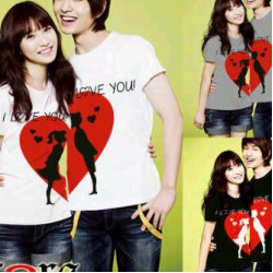 I Love You Bulan - Kaos Couple / Baju Pasangan / Couple Grosir