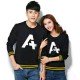 Sweater Alpha Rajut Black Yellow - Mantel / Busana / Fashion / Couple / Pasangan / Babyterry / Kasual