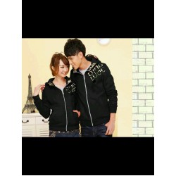 Jacket Qing Army Hitam - Jacket / Busana / Fashion / Couple / Pasangan / Babyterry / Sporty