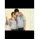 Jacket Qing Army Abu - Jacket / Busana / Fashion / Couple / Pasangan / Babyterry / Sporty