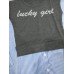 Sweater Lucky Boy Kombinasi Dark Grey - Mantel / Busana / Fashion / Couple / Pasangan / Babyterry / Kasual