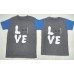 Love Marshmello - Supplier / Kaos / Couple / Pasangan / Lengan Pendek / Jual