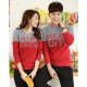 Sweater Pleats Abu Merah - Sweater Couple / Fashion / Supplier / Grosir