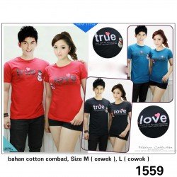 True Love Snow - Kaos / TShirt / Couple / Fashion / Pasangan / Supplier / Grosir / Murah / Unik